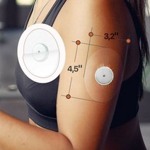 25개 Freestyle Adhesive Patches Oval Transparent Freestyle Adhesive Bandages Waterproof Fixic Sensor, China, 25pcs