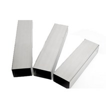 각파이프 각관 직사각형 튜브 20mm x 40mm 측면 폭 1.5mm 벽 두께 파이프 100/150/200/300/400/500mm L 304 스테인레스 스틸 덕트 1 개, [01] 100mm, 01 100mm