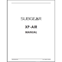 스쿠버프로 다이브 컴퓨터 Sub gear / Scubapro XP Air 54 Page Scuba Dive Computer Printed Manual XPA XPAir
