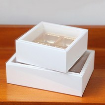 초콜릿박스/화이트슬리브/4구 9.5x9.5x4.1cm