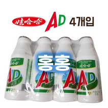 홍홍 중국식품 와하하 AD 소프트드링크 4개입 중국음료, 4개, 220ml