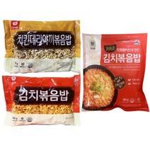 천일식품 치킨데리야끼볶음밥 300g+김치볶음밥 300g+사조대림 가마솥 김치볶음밥 180g