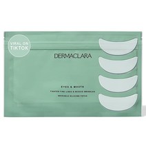 Dermaclara Siliconefusion Eyes and Mouth Patches - Reusable Hypoallergenic Dermatologist Tested M