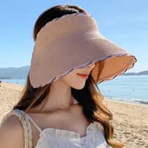 그린코코 썬캡 돌돌이햇 밀짚모자 여성모자 여름모자 햇빛차단모자 2021_017