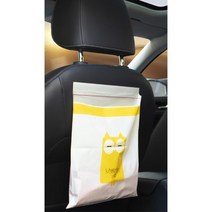 차량용 일회용 부착식 쓰레기 봉투 15P 청소용 주방 자동차 화장실용 수납 식당 욕실 싱크대 호텔 분리수거 휴지통 거실 봉지, 부엉이, 1개