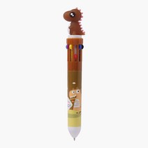T46326 베베선물샵 공룡 10색 볼펜 (브라운) 멀티펜, 상세 참조