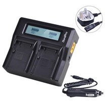 DuraPro GPS 배터리 및 LCD 고속 듀얼 충전기 트림블 5700 5800 R6 R7 R8 TSC1 GPS 수신기 배터리용 2600mAh 54344, Only UK Charger
