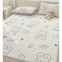 라텍스 고무 침대 패드 (패드 포함), bunny