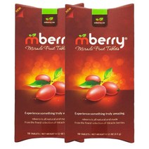 엠베리 미라클 베리 10정 2팩 mberry Miracle Fruit Tablets 10-Count (Pack of 2), 상세내용참조