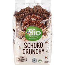 디엠바이오 dmBio Muesli Chocolate Crunchy 독일 초콜릿 크런치 뮤즐리 500g, 1팩
