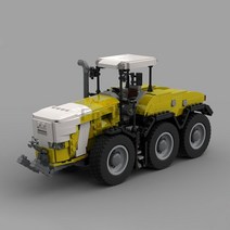 소형트렉터 Moc83784 Finter 3 축 6 휠 트랙터 장난감 모델 스플라이싱 빌딩 블록 벽돌 어린이용 선물 774pcs, 5.YELLOW  building block
