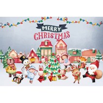 크리스마스 배경 가랜드