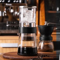 가정용 아이스 콜드브루 추출기 메이커 만드는 기계, 엘레강트 블랙-600ml