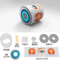 안구 수정체 굴절 초점조절 망막 원리관찰 눈의구조 시각이동경로 홍체 체험교육 사고력 볼록렌즈 DIY 창의력 동공 방과후 생명과학, 1인용