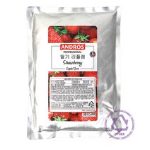 푸드야 업소용 딸기잼 리필용 1kg (팩) 딸기쩀 리플잼 과일잼 과일쨈 캔 카페 업소용 식자재 쌀빵 통밀빵 통밀베이글 발라먹는 strawberry jam, 1개