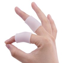 실리콘 손가락 보호 1세트 보호 보습 관절 마디 밴드 링, 실리콘 핑거 보호링 1세트(2p) NEW