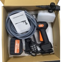 정원청소도구 고압 휴대용 차량 세차기 600 W 150 바 30000mAh 스프레이 워터 건 세차용 펌프 청소 기, 01 paper box