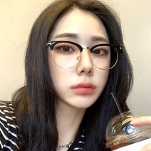 남자 여자 동그란 뿔테 메탈 콤비 하금테 하은테 디자인 안경테