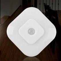 (주)라이트컴 NW958 벽면/천장 다양한곳 부착 모션감지 무선 센서등 무선형/절전형LED센서 라이트/야간동작/동작조도감지센서