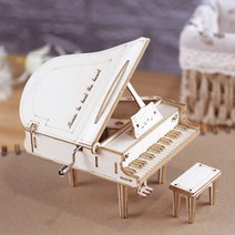 원목나무조립 오르골 피아노 DIY 조립장난감, 옵션명, 오르골 피아노 H607