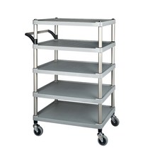 특수목적용써빙카트 플라스틱신형(중간손잡이)5단써빙카트-대, 1개