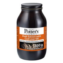 Potters Herbals 포터스 허브 몰트 맥아 추출물 코드리버오일 대구간유 650g 2개