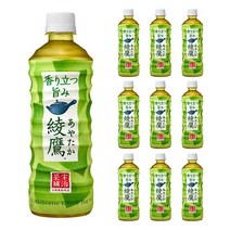 아야타카 녹차 525ml x 10입 고급 일본 수입 티 페트 음료, 10개