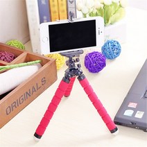 휴대용 미니 스마트폰 문어발 삼각대 고릴라 유튜브 핸드폰 브이로그, 블랙, 베이직거치대홀더