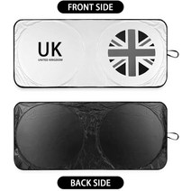 미니 쿠퍼 유니온 잭 프론트 글래스 선 쉐이드 클럽맨 컨트리 대응 액세서리 블록 차단 시원하게 (그레이), 한개옵션0