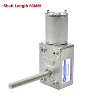 웜기어 감속기 4632-370 12V 볼트 DC M6 나사 샤프트 길이 50MM 3V6V24V 웜 기어드 모터 역방향 감속 자, 10 40rpm_01 6V