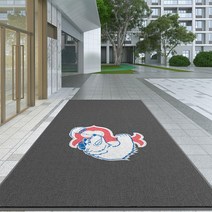 출입구패드 미끄럼방지 맞춤형 도어 미끄럼 방지 상업용 입구 로고 두꺼운 실내 야외 바닥 사무실 및 가정용, 20.Light Grey - 50X100cm