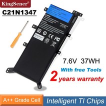 아수스 노트북 배터리 7.5v 37wh kingsener c21n1347 asus x554l x555 x555l x555la x555ld x555ln x555ma 용 새 노트북, 없음