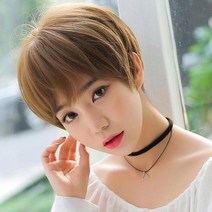 스타일 숏컷 가발 짧은 컷트 통 전체 머리 자연스러운 티안나는, 1, 그레이, 본상품선택