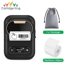 각인기 마킹기 공예 공방 조각 금속 세라믹 가죽 목공예 스티커 프린터 열 라벨링 기계 E210 휴대용 라벨 메이커 무선 테이프와 IPK 종이 롤 자체 접착, 08 Black Printer