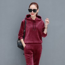 엄마등원룩 트레이닝 여성 츄리닝 세트 벨벳소재