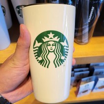 스타벅스 텀블러 세라믹 트레블러 화이트 12oz, 1개