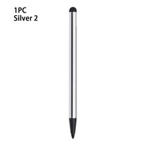 2 1 범 량 펜 터 스크린 스타일루 연필 태블릿 모바일 안드로이드 전화 PC 드로잉 액세서리, [06] 1PC Silver 2