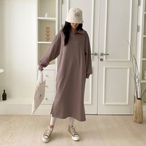 수키 루즈핏 면혼방 사이드밑단트임 컨버터블카라원피스 1108929
