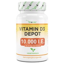 Vit4ever 비트포에버 비타민 D3 10000 IU 데포트 영양제 Vitamin depot 365정, 1세트