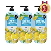 LG생활건강 온더바디 수퍼보타닉 레몬 바디워시 900ml x 3개