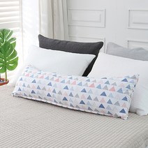 북유럽 20수면100% 삼각 바디필로우 일자형(솜포함), 화이트