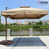 카나모 초대형 회전 사각 파라솔 / 폴딩 접이식 모기장 차광막 그늘막 테라스 루프탑, A-1. 회전사각폴딩(연카키)