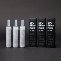 퓨어레인 호스식 싱크헤드 주방용 올인원 카본 핸들 리필 필터, 주방 올인원 카본 필터 3BOX