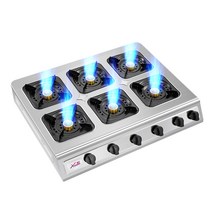 간택기 간데기 간덱기 5구 업소용 화구 가스 중화렌지, 상세이페이지 참고, 6구 직분사 버너 레인지(스텐 표면)