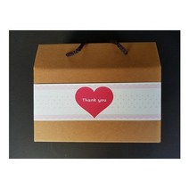 [띠지/띠종이]연핑크땡큐(대)-가로형 세로형 /1묶음(100ea), 가로