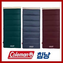 콜맨 침낭 슬리핑백 이불 캠핑용 차박용 따뜻한 동계용 겨울 사계절용 침낭 백패킹 글램핑, 네이비