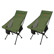 코누 경량 체어 WELL 캠핑 의자 롱 릴렉스 캠핑 체어 감성 폴딩 접이식 편한 휴대용 캠핑용 초경량 백패킹, 올리브, 1+1