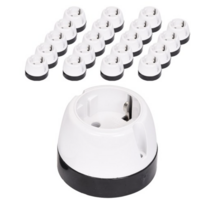 현대일렉트릭 접지 핀타입 노출 콘센트 1구 HEC-1, 80개