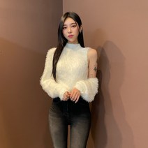 드리뮤즈 여성 니트 크롭 도톰 나시 가디건 세트 4color