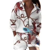 여름점프수트 여름 우아한 여성 셔츠 2 피스 세트 캐주얼 흰색 긴 소매 블라우스 반바지 정장 느슨한 스트